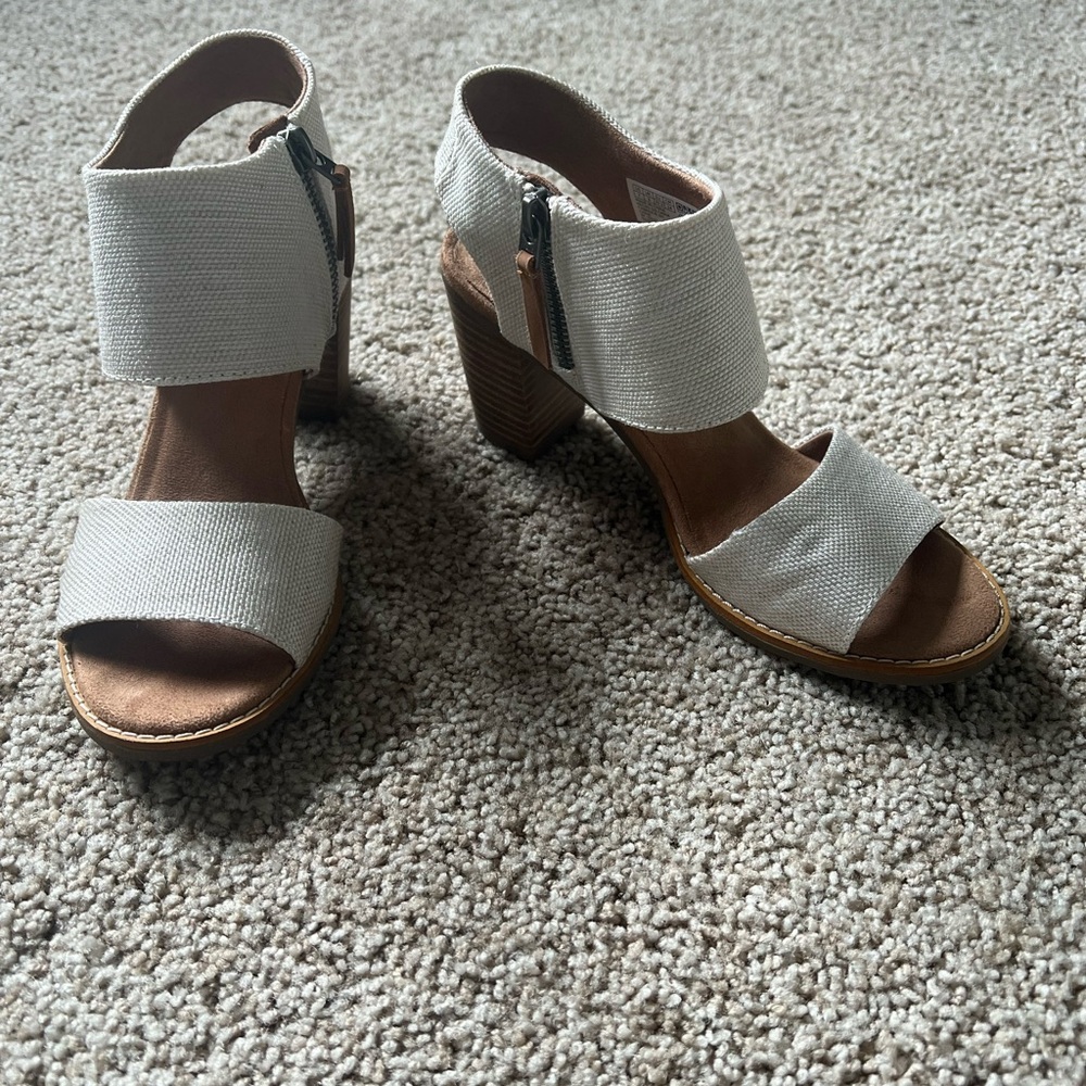 Toms Natural Majorca Heeled Sandals